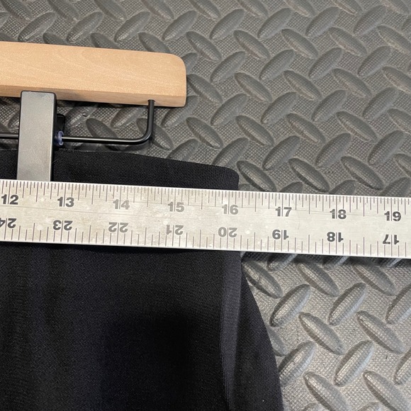 Vintage Max Studio Black Laced Pattern Midi Skirt Made In USA Women's Size Large - Picture 5 of 7